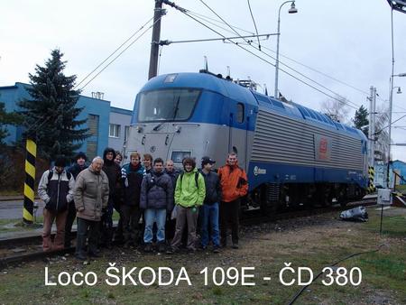 Loco ŠKODA 109E - ČD 380. Technical parameters of 109E.