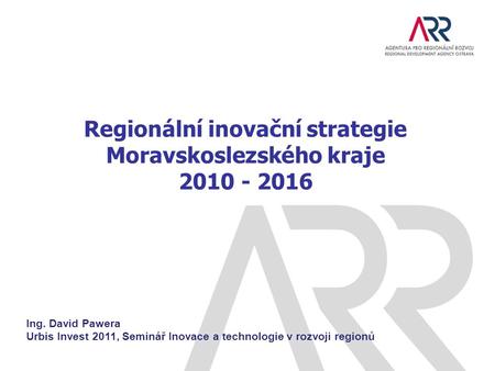 Regionální inovační strategie Moravskoslezského kraje