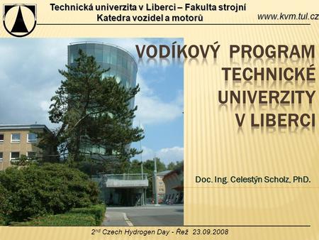 Vodíkový prograM Technické univerzity v Liberci