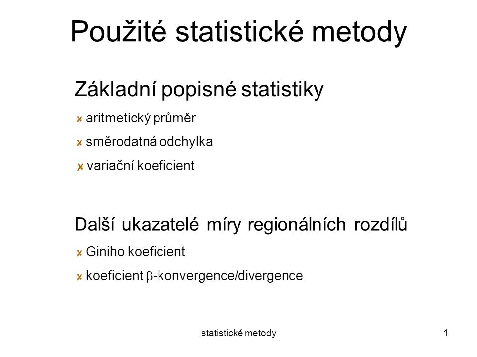 Co je to statistická metoda?