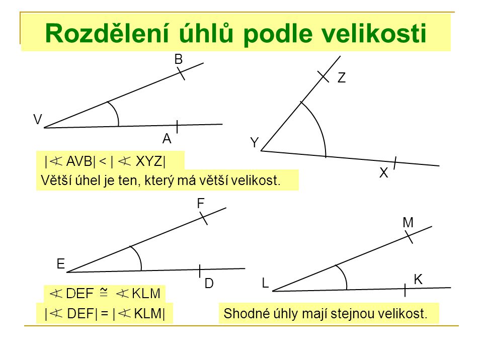 Jak se dělí úhel?