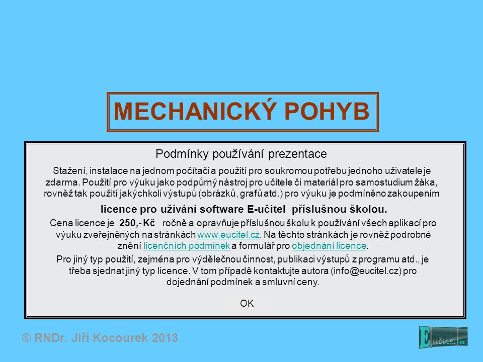 Co to je mechanický pohyb?