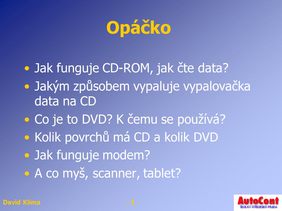 Jak funguje CD-ROM?