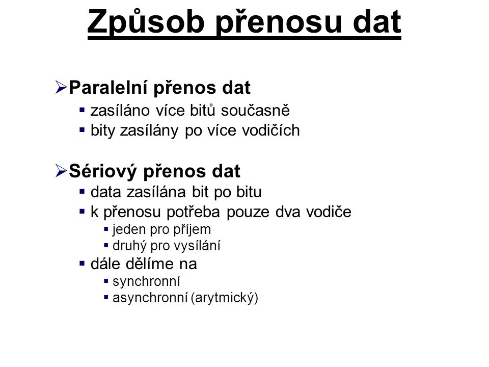 Co je to Přenos dat?