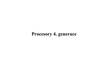 Procesory 4. generace. Procesor 80286 Procesor vývojově navazuje na procesor Intel 8086. Vylepšení spočívá hlavně v nové správě paměti. Procesor 80286.