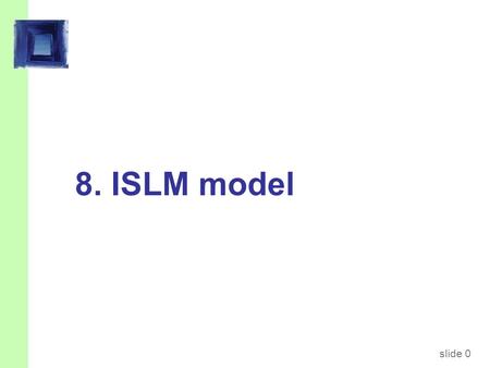 Slide 0 8. ISLM model. slide 1 Obsahem přednášky je…  Úvod do hospodářských cyklů a agregátní poptávky  Křivka IS a její vztah ke  keynesiánskému kříži.