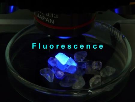 F l u o r e s c e n c e. Fluorescenční mikroskopie Luminiscence – jev, kdy látka vysílá do prostoru světlo chemická reakce – chemiluminiscence světlo.