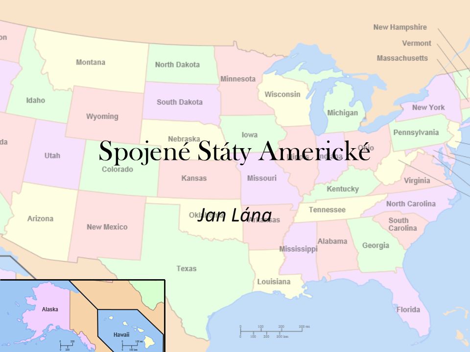 Mapa spojené státy americké 