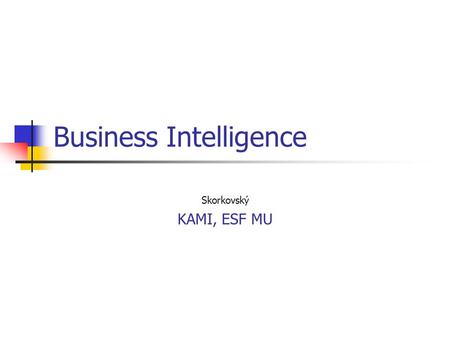 Business Intelligence