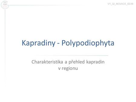 Kapradiny - Polypodiophyta