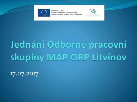 Jednání Odborné pracovní skupiny MAP ORP Litvínov