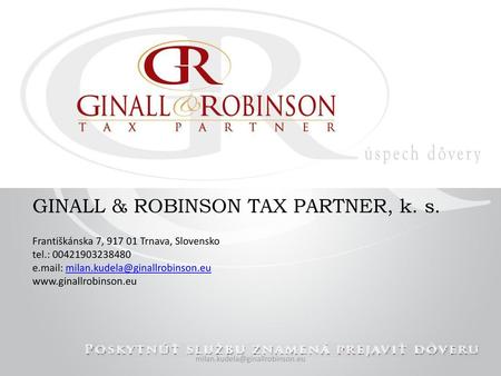 GINALL & ROBINSON TAX PARTNER, k. s.