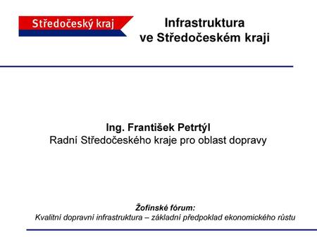 Infrastruktura ve Středočeském kraji