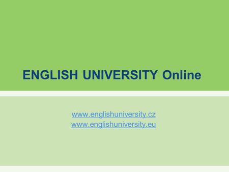 ENGLISH UNIVERSITY Online