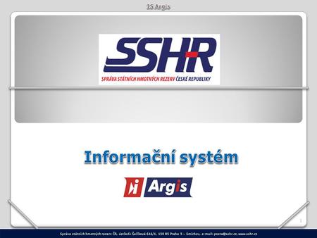 Informační systém Argis