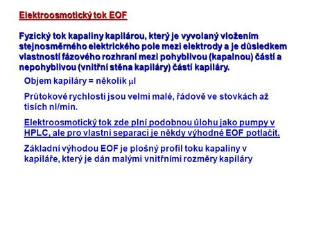 Elektroosmotický tok EOF