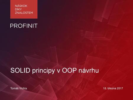 SOLID principy v OOP návrhu