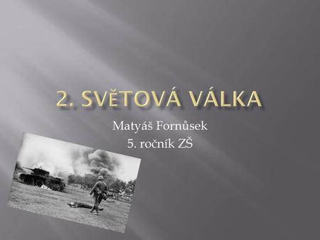 Matyáš Fornůsek 5. ročník ZŠ