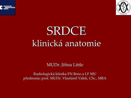 SRDCE klinická anatomie