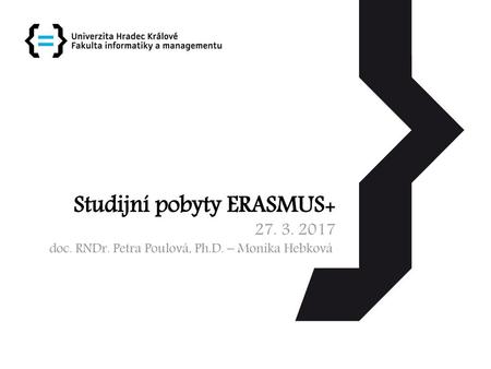 Studijní pobyty ERASMUS+