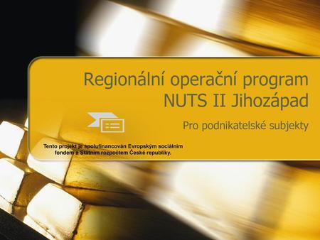 Regionální operační program NUTS II Jihozápad