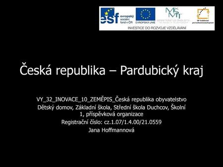 Česká republika – Pardubický kraj