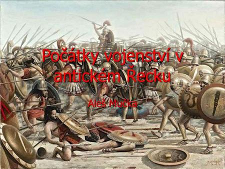 Počátky vojenství v antickém Řecku