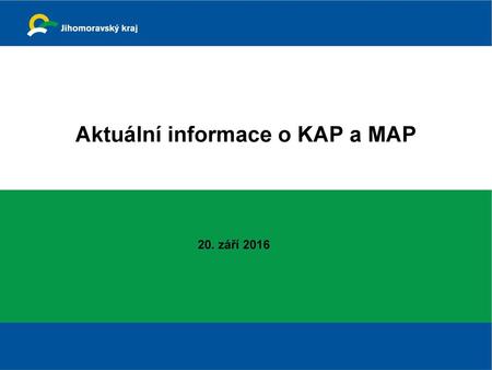Aktuální informace o KAP a MAP
