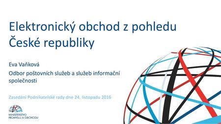 Elektronický obchod z pohledu České republiky
