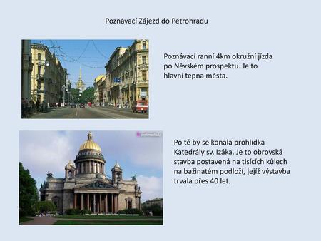 Poznávací Zájezd do Petrohradu