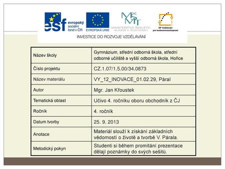 Učivo 4. ročníku oboru obchodník z ČJ 4. ročník