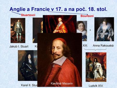 Anglie a Francie v 17. a na poč. 18. stol.