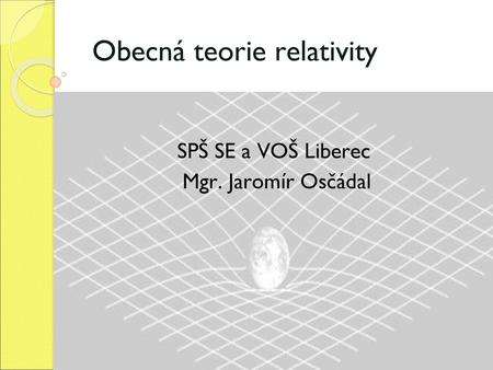 Obecná teorie relativity