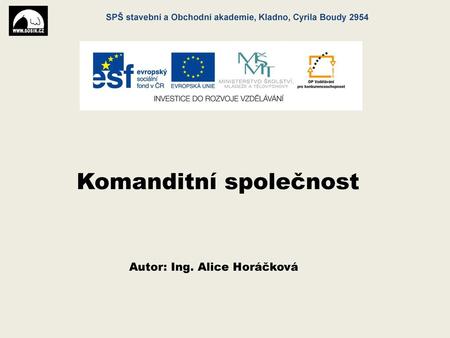 Komanditní společnost