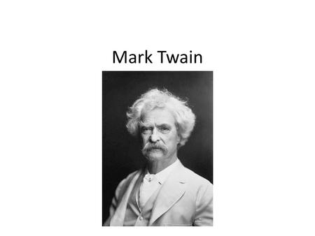 Mark Twain.