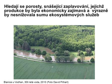 Porosty energetické biomasy, energetické využití, mikrogogenerace Zdeněk Poštulka, Unie pro řeku Moravu, Koalice pro řeky.