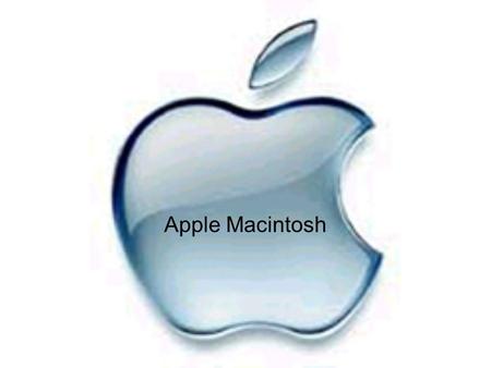 Apple Macintosh.