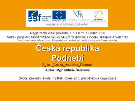 Česká republika Podnebí Z_101_Česká_republika_Podnebí