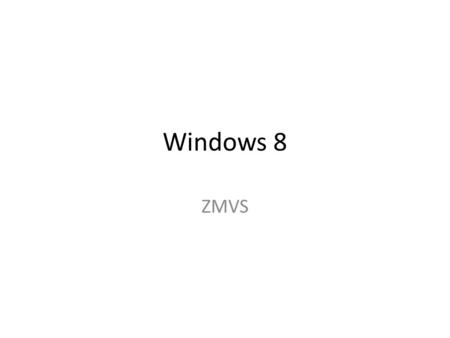 Windows 8 ZMVS. Windows 8 Nové 3D uživatelské rozhraní s kódovým názvem Wind. Nové uživatelské rozhraní bude požadovat minimálně 170MB video paměti a.