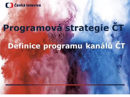 Programová strategie ČT