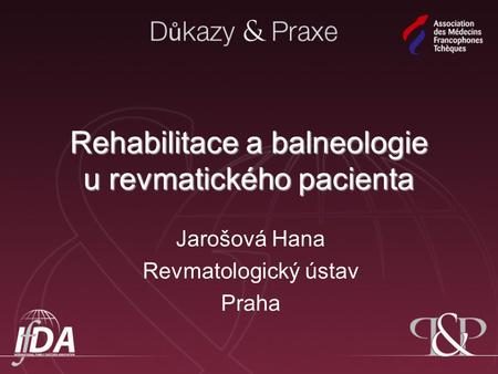 Rehabilitace a balneologie u revmatického pacienta
