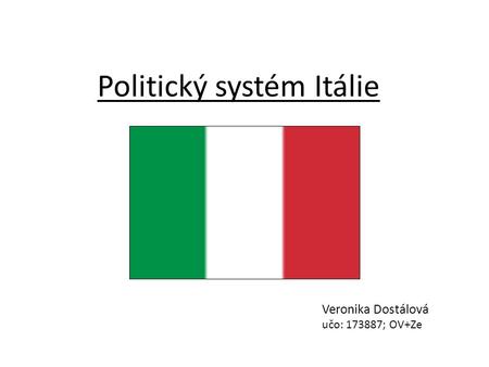 Politický systém Itálie