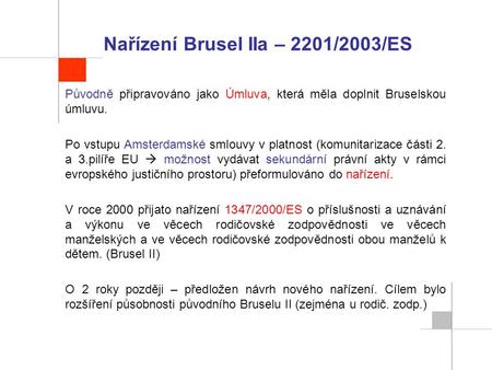 Nařízení Brusel IIa – 2201/2003/ES