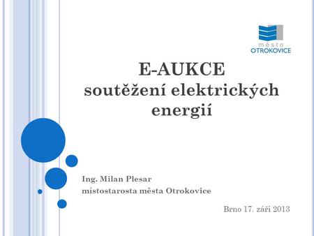 E-AUKCE soutěžení elektrických energií
