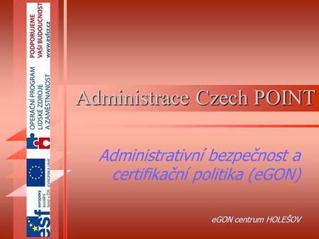 Administrace Czech POINT