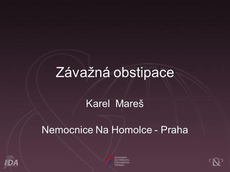 Karel Mareš Nemocnice Na Homolce - Praha