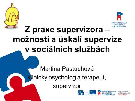 Martina Pastuchová klinický psycholog a terapeut, supervizor