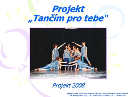 Projekt „Tančím pro tebe“