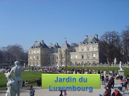 Aby nedošlo k omylu – Jardin du Luxembourg je veřejný park v Paříži. Rozkládá se na levém břehu Seiny v 6. obvodu.