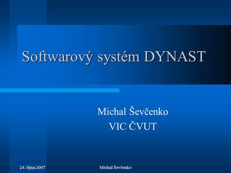 Softwarový systém DYNAST